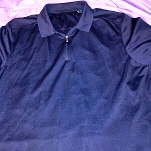 L men's black Perry Ellis extra large dress casual shirt